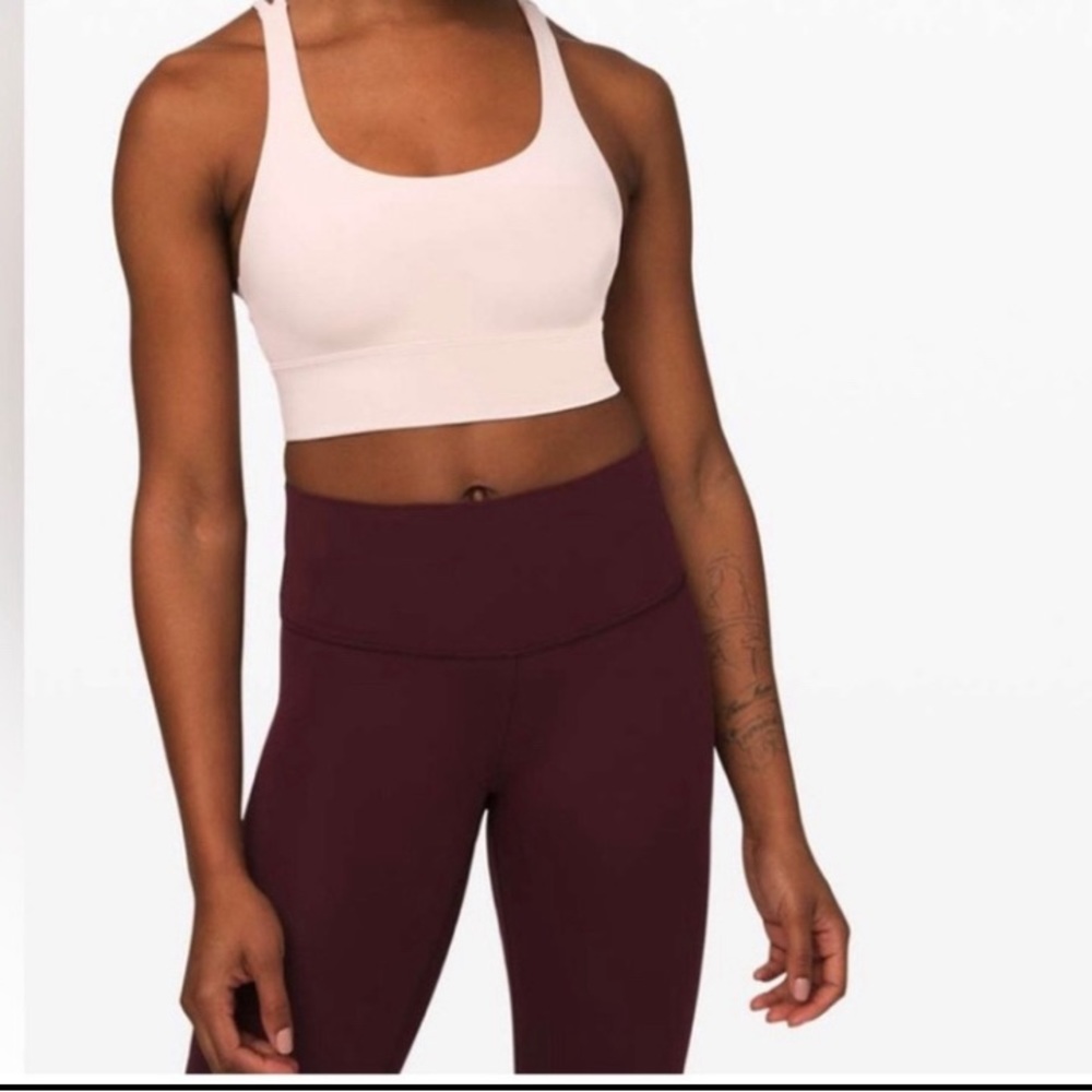 lululemon athletica Light Pink Energy Sports Bra